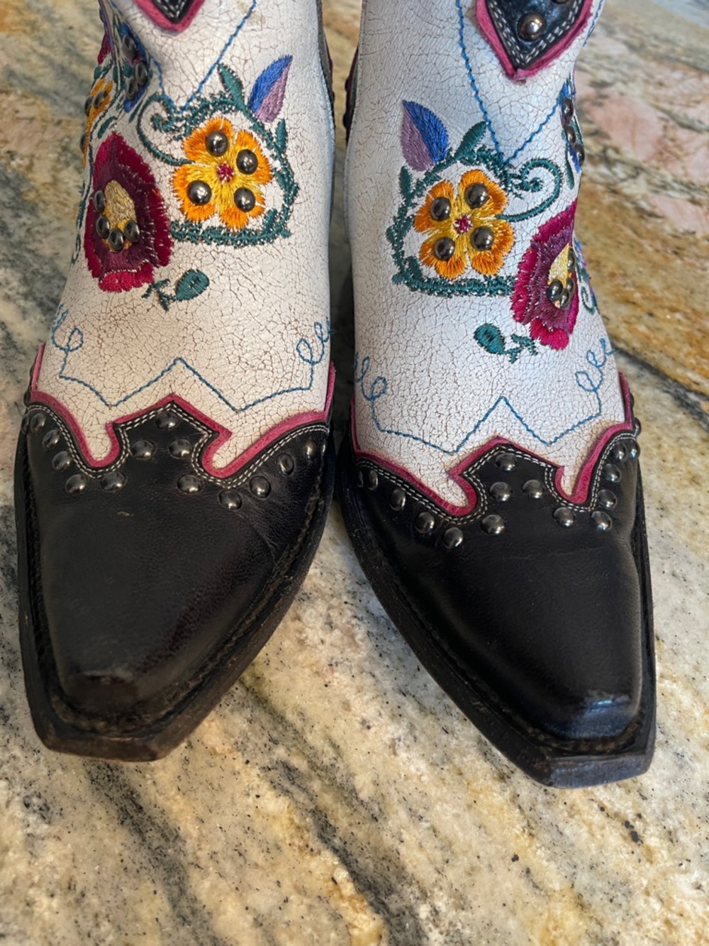 Double D Ranch Double Talk  
Ankle Boots Floral Embroidery 
Size 9 - Picture 3 of 9